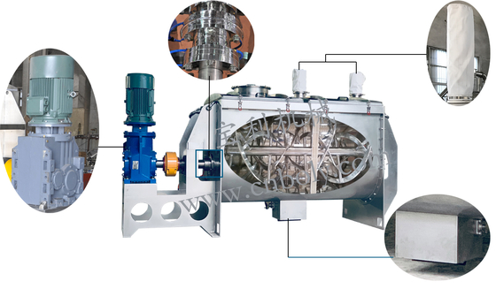 304 Stainless Steel Ribbon Spice Mixing Machine 300L Capacity